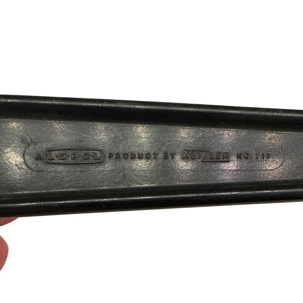 Lopol by Hutzler Black Nylon Slotted Spatula Turner No 717 Vintage Kitchen Tool